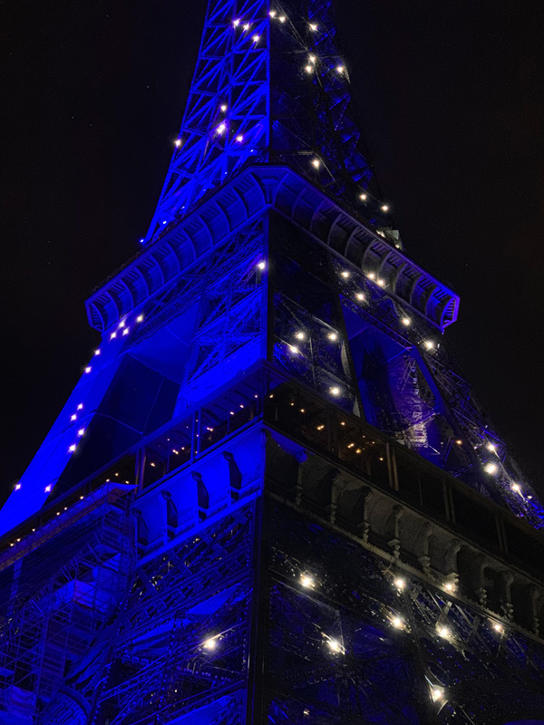 Photo de la tour Eiffel de nuit